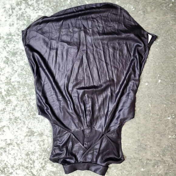 Armani Exchange Metallic Black Sleeveless Blouse - Picture 9 of 10